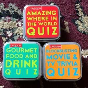 Lagoon Trivia quiz - set of 3